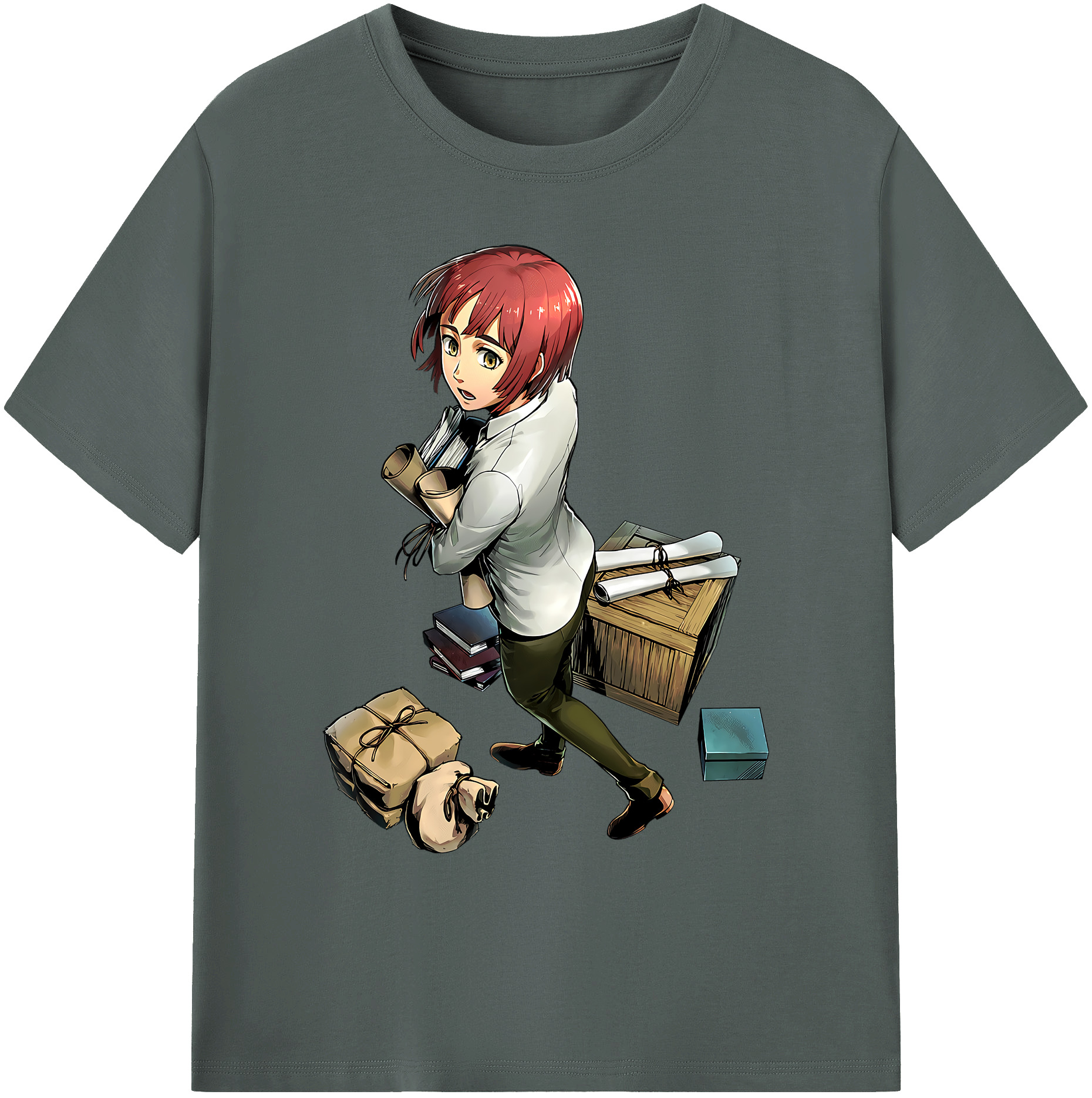 （画像用） 進撃の巨人 Attack on Titan 綿100％ メンズ半袖Tシャツ｜肌触りやわらか＆通気性